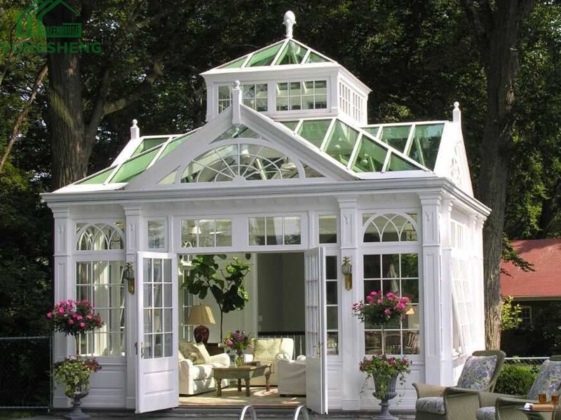 Victorian greenhouse, Victorian glass greenhouse, Large luxury Victorian conservatory  YSGH-128